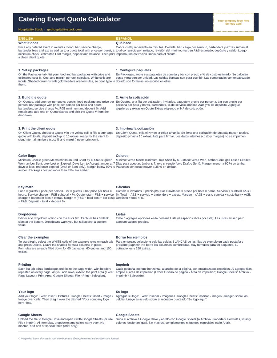 Catering Quote Calculator: catering event quote calculato